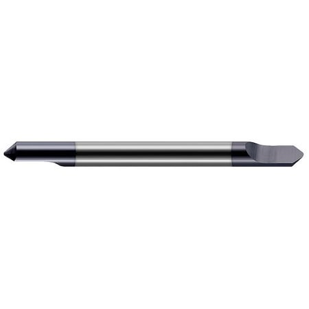 Harvey Tool 1/8 in. Shank dia. x1/64 in. Radius x 30 Degree included Carbide Radius Engraver DE, 1 Flute 744508-C3